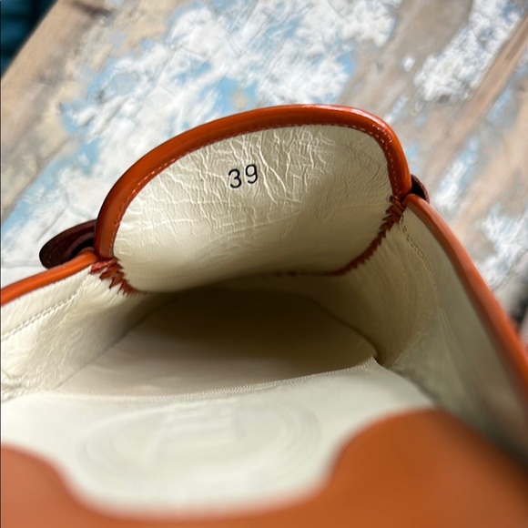 Tod's Orange and White Loafers - Picture 3 of 4
